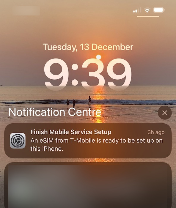 T-Mobile Notification