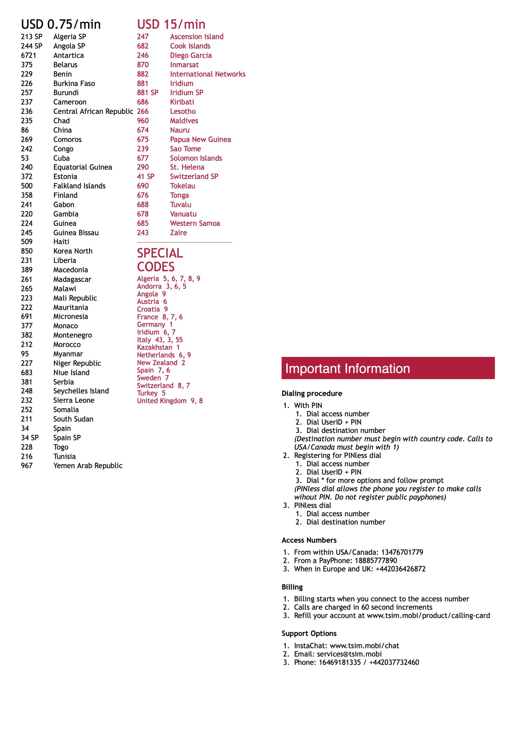 International Calling Card 3 International Calling Card - Image 3